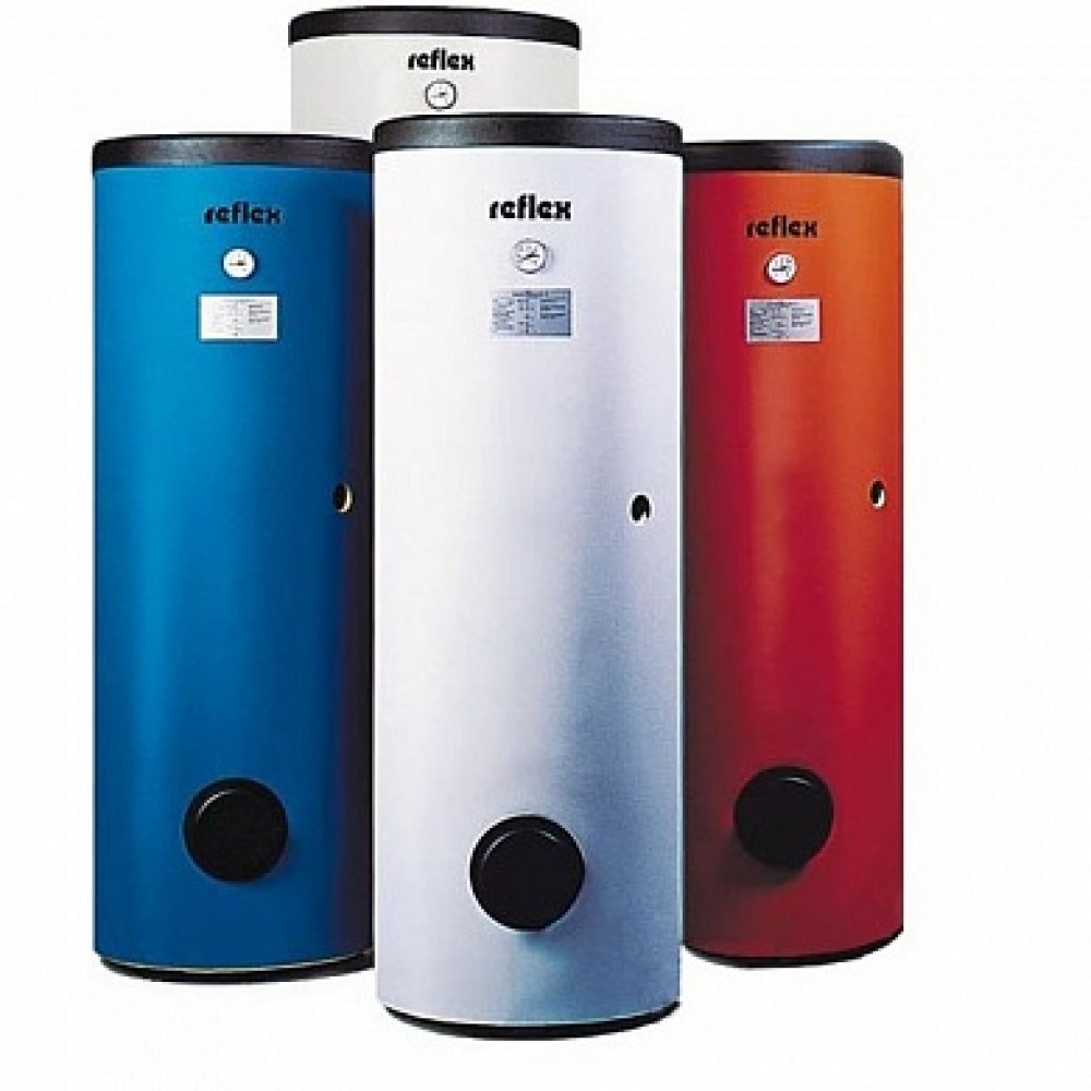 Бак-водонагреватель Reflex SF750, косвенный нагрев, вертикальный, с 2 защитными магниевыми анодами, эмалированная сталь, 750 л (750)