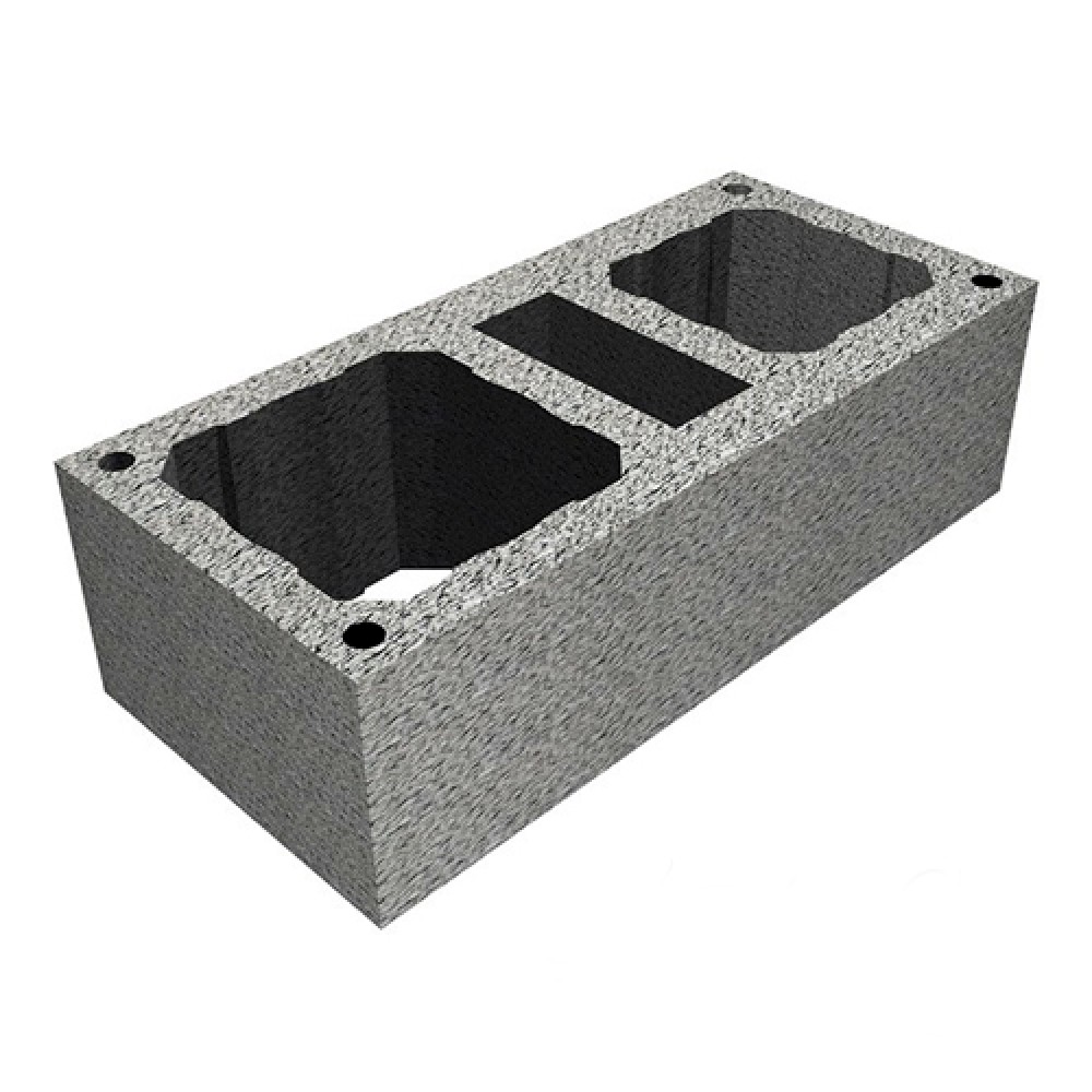 Комплект блок-опора двухходовой с вент. каналом Schiedel UNI14L14 Ø 14-14 см, 0,33 пм, керамика (Ø140-140мм,  3пм,  керамика)